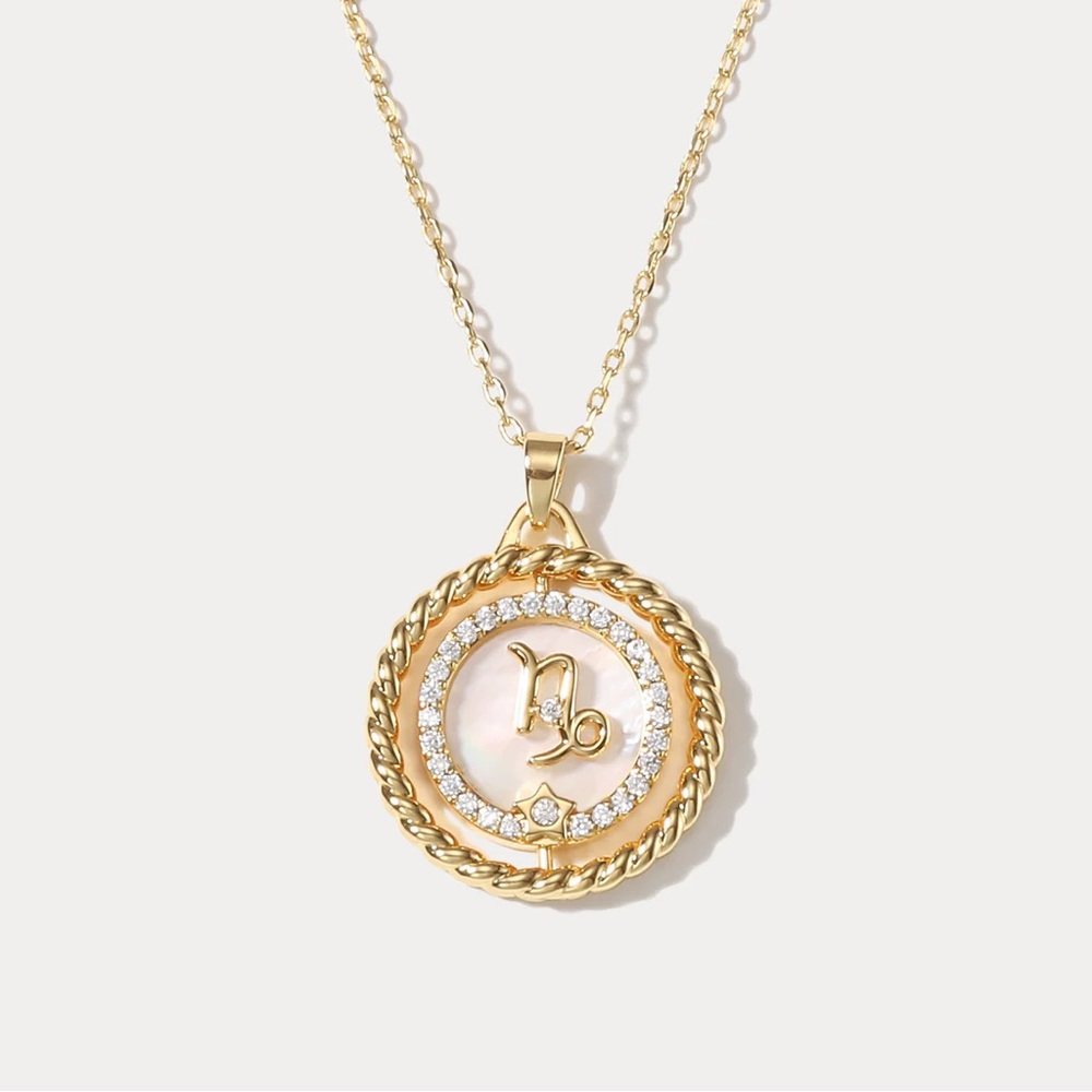Selenichast Galaxy Constellation Capricorn Pendant Necklace